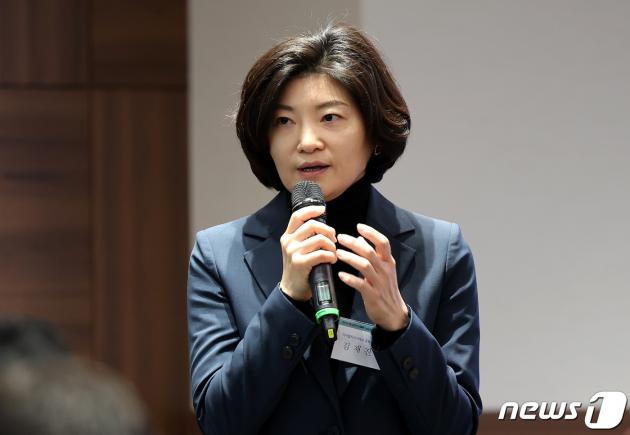 김재진 디지털자산 거래소협의체(DAXA) 부회장이 17일 서울 소공동 롯데호텔에서 열린 제5회 뉴스1 블록체인 리더스클럽에서 자유발표를 하고 있다. 2024.1.17/뉴스1 ⓒ News1 박지혜 기자