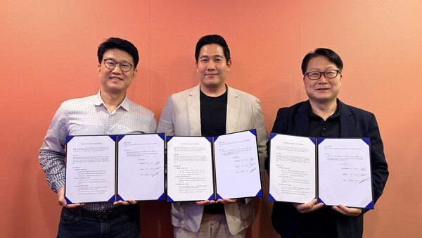 좌측부터 SCAP 추진위원장 이창택, 쓰리얼라이언스 대표 성동효, 메타네이션 대표 이광태